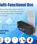 Magnetic Furnace Door Switch Depressor with strong magnet showing multifunctional use for HVAC systems and maintenance repairs