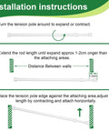 Installation instructions for 4 Pack Window Security Bars With Adjustable Sliding Glass Door Locks For Kid Proofing And Home Safety