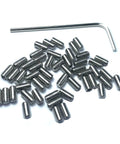 M4 X 4mm Set Screws, 304 Stainless Steel Hex Socket Grub Head, 4mm Length, Includes M2 Allen Wrench, Rust Resistant Hardware