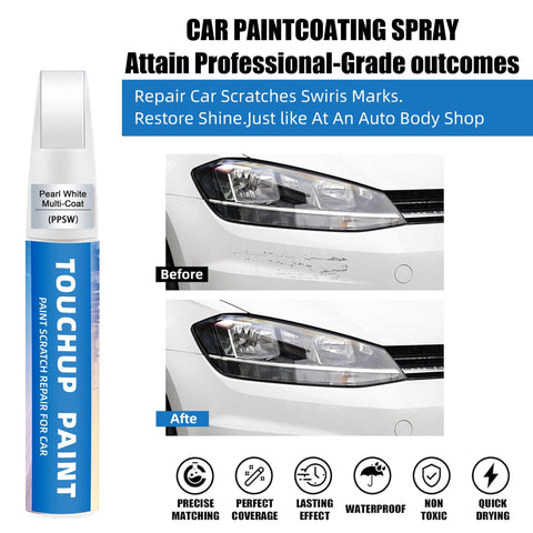 Tesla Pearl White PPSW Touch Up Paint Kit For Rock Chips And Scratches 2 In 1 Car Scratch Repair Pen Exact Color Match results