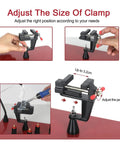 Adjusting clamp on Heavy Duty Welding Workbench With Magnetic Flexible Arm PCB Holder And 3X LED Magnifying Lamp for precision repair