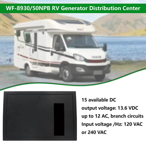 All In One RV Power Center And Distribution Panel With Flexible 30 Amp Or 50 Amp Config For Camping Easy Plug In Ready