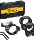 Scope Level With 30mm Scope Rings Kit For Picatinny Rails Anti Cant Bubble Level with quick release mounts and tools