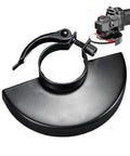 Heavy Duty Angle Grinder Guard Shield Replacement For 100 115 125 Grinders, Protective Metal Wheel Cover, shown with angle grinder