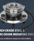 Front Wheel Bearing And Hub Replacement Assembly For 2007 2016 Jeep Wrangler With Four Wheel ABS 5 Lugs 3 Bolt Triangular Flange Direct Fit Heavy Duty Hub 513272
