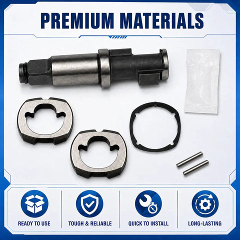 Heavy Duty Pneumatic Impact Wrench Hammer Head Replacement Kit For Ingersoll Rand 2135 Series with dual hammers and seals.