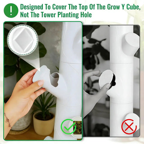 Hydroponic Spacer Caps Water Tube Guards For Backyard Home Garden Greenhouse Indoor Outdoor Leakproof Snapfit System Covers applied