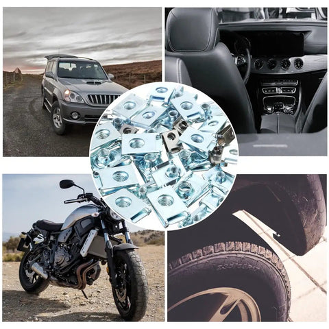 80 Piece Automotive U Clip Kit Delivering Rock Solid Galvanized Steel Fasteners For Flawless Car Door Trim Dash Panels And Motorcycle Fenders Hassle Free Swap Out