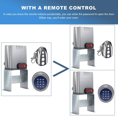 Wireless Gate Keypad With Keyless Entry For Sliding Gate Opener Motor Remote Operator Panel And High Security Dual Channel Transmitter Easy Install Weather Resistant Access Control For Homes And Businesses