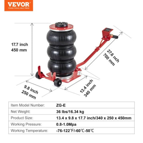 Huge 1550W Magnetic Drill Press With Two Inch Boring Diameter And Five Thousand Pound Holding Power showing dimensions and features.