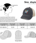Dope Everyday Trucker Cap For Men With Adjustable Strap One Size Fits Most Breathable Mesh Size Display Diagram