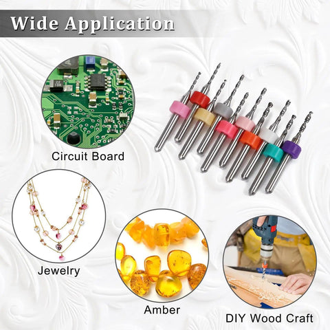 40 Pc PCB Drill Bit Set From 0.1mm To 3.0mm Micro Drill Bits With Spiral Flute Carbide For PCB Engraving CNC Jewelry