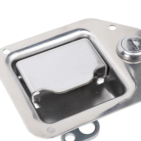 Tough As Nails Stainless Steel Trailer Toolbox Latch With Key Lock For UTV RV ATV And Dog Box Secure Metal Hasp Anti Theft Gear Storage No Sweat Setup Now