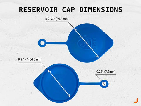 Honda Windshield Washer Fluid Reservoir Cap Replacement For Civic Fit City CR-V CR-X Accord Prelude 1986-2013 dimensions