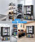 All In One 3D Printer Table With Enclosure Heavy Duty Workstation in studio, office, storage room setups