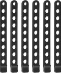 Must Have Six Piece Black Rubber Strap Set for Bike Rack Replacement Cradle Straps Durable Cycling Wheel Straps with holes