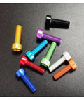 Multicolored aluminum screws set with cap head and hex socket, from 10 Pieces Aluminum DIN912 Cap Head Machine Screws Set In Orange With Hex Socket Drive M2 M2.5 M3 M4 M5 M6 Lightweight 6063 Alloy For Electronics RC And Small Machinery.