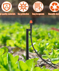 All In One Drip Irrigation Kit 25 Pack With 360 Degree Micro Spray Heads, 12 Inch Stakes, And 16 Inch Tubing in garden