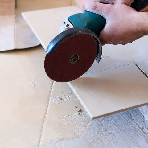 50Pcs Metal Grinding Disc Set Four Inch Red Alumina Abrasive Sheets on angle grinder cutting tile