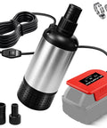 Real Deal Cordless Submersible Sump Pump Built Tough With 1000 Gph Brushless Motor And 14 8 Foot Cable For Quick Pool Draining and Heavy Duty Water Removal With Slick Drainage, stainless steel body and accessories.