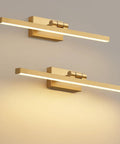 Gold Cordless Picture Lights Set Of Two Rechargeable Wall Mount Art Lamp with sleek design and smooth brightness control.