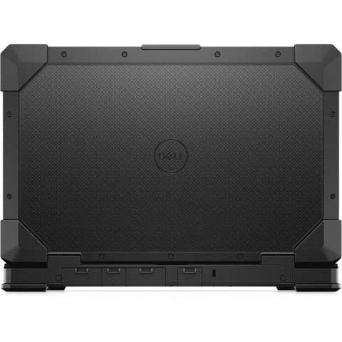 Rock Solid 14 Inch Rugged Laptop Featuring Full HD 1080p Display Intel Core I5 11Th Gen Processor 16GB RAM 512GB SSD Sleek Black Build from rear view.