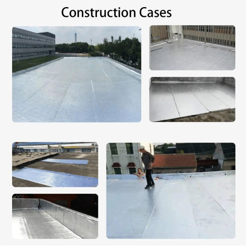 Top Drawer Self Adhesive Roof Underlayment Roll Featuring Reflective Aluminum Foil Flashing Tape For Asphalt Shingles And Dead Simple Waterproof Home Sealing 1.6 By 3.3 Feet on various roofs.