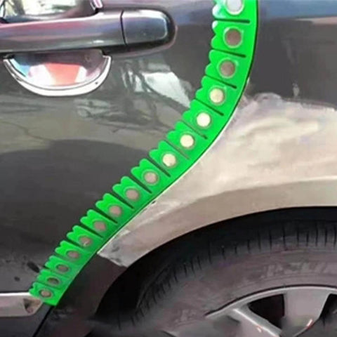 Magnetic Edge Protection Strip For Cars And Auto Detailing DIY Friendly Metal Paint Shield Guard installed on car