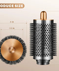 Powerful Volumizing Round Brush Attachment For Airwrap Styler with 5.6 inch length and nickel copper finish