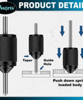 Diagram of Pro Grade Universal Transfer Punch And Aligner Tool Set For Machining And Fabrication Work With Self Centering Hole Locator