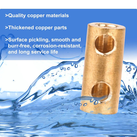 Must Have Ten Piece 10 AWG Wire Connector Nut Kit brass splicing, corrosion-resistant brass terminal for wiring projects.