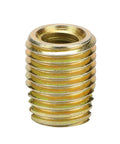 Heavy Duty Carbon Steel Self Tapping Thread Insert Repair Kit For M12X1.75 Outer And M16X1.5 Threads, 20 Piece Screw Repair System For Auto, Truck, Marine, Machinery, Electronics And Aluminum Die Casting, brass threaded insert