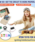 Totally Kid Friendly FM Radio Kit For Ages 8 To 13 Build A Working Radio With A DIY Wooden 3D Puzzle STEM Toy Safe Basswood Educational Science Kit For Kids 88 To 108 MHz assembled with circuit board and speaker
