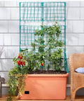 Movable 58 Inch Self Watering Veggie Planter With Wheels And Trellis For Easy Sun Tracking, Space Saving Garden Bed On Casters