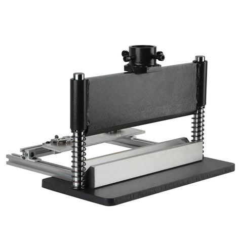 Heavy Duty Pro Grade Press Brake Attachment For 12 To 20 Ton Hydraulic Presses With Adjustable Back Gauge, side view