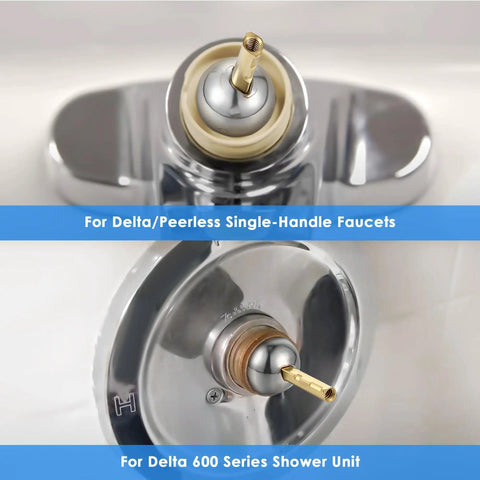 Single Handle Faucet Repair Kit With RP212 Stainless Steel Ball Valves for Delta and Peerless Single-Handle Faucets