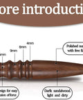 Sandalwood burnisher from Leather Craft Tool Set Six Piece With Four Edge Bevelers for smooth edges and precise creasing.