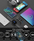 Two Pack 12V USB Car Charger With Four Ports 78W Fast Charge PD3 And QC3 with various electronic devices