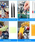 82 Piece Pro Model Tool Kit for Plastic Model Kits and Figure Builds All In One Hobby Set tools like tweezers and screwdrivers