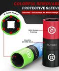 Flip Lug Nut Socket Set 1/2 Inch Thin Wall Impact Sockets for Fast Tire Changes with colorful protective sleeves