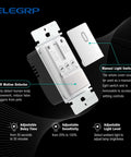 Single Pole Motion Sensor Light Switch With 120 Degree PIR Coverage, Grounding Required And No Neutral Wire, UL Listed, Matte White