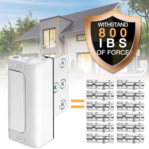 Heavy Duty Door Reinforcement Lock For Front Doors Kid Safe Home Security Childproof Latch for Inside Top of Door display