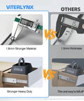 Bulletproof Heavy Duty Full Extension Ball Bearing Drawer Slides One Pair 20 Inch Thick Steel comparing 200lb vs 100lb load capacity.