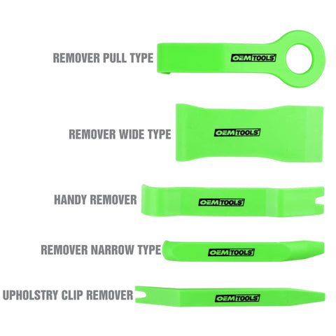 Scratch Free Nylon Trim Removal Tool Kit For Auto Molding, Fasteners, And Bezels That Won't Scratch Paint Or Surfaces, set of 5 tools
