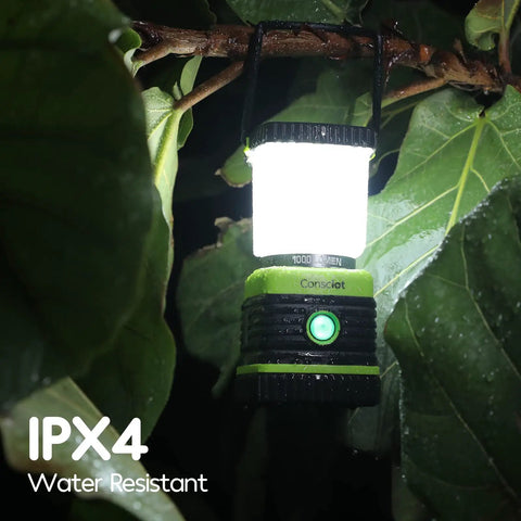 Ultra Bright LED Camping Lantern 1000 Lumens With Four Light Modes Battery Powered IPX4 Waterproof Portable Tent Light 2 Pack
