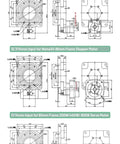 ZCT130 Hollow Rotary Table dimensions for Built Tough CNC Hollow Rotary Actuator With 360 Degree Turntable for Precision Machining.