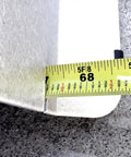 Close-up of Heavy Duty 2 Wheel Alignment Tool For Camber Caster And Toe measuring 68 to 69 inches with a tape measure.