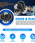 Diagram of 4 Pack RV24YN20S Carbon Film Rotary Taper Potentiometer 10K B103 with knob for inverter speed control.