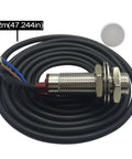 Top Tier Industrial Hall Effect M12 Proximity Switch Npn Three Wire Normally Closed With Sweet Ten Millimeter Detection Range And Six To Thirty Six Vdc Power For Kickass Automation Builds with 1.2m cable.