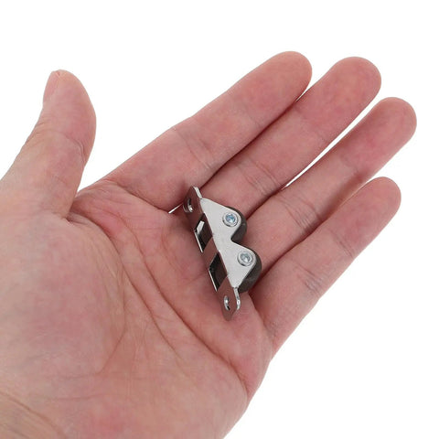 Slick Rolling Mini Caster Wheels With Tight Grip Double Row Plates And Heavy Duty Carbon Steel Brackets For Smooth Cabinet Upgrades And Lightweight DIY Gear Transport Projects Zero Wobble Guarantee Set Of Four in a hand showing size and detail.